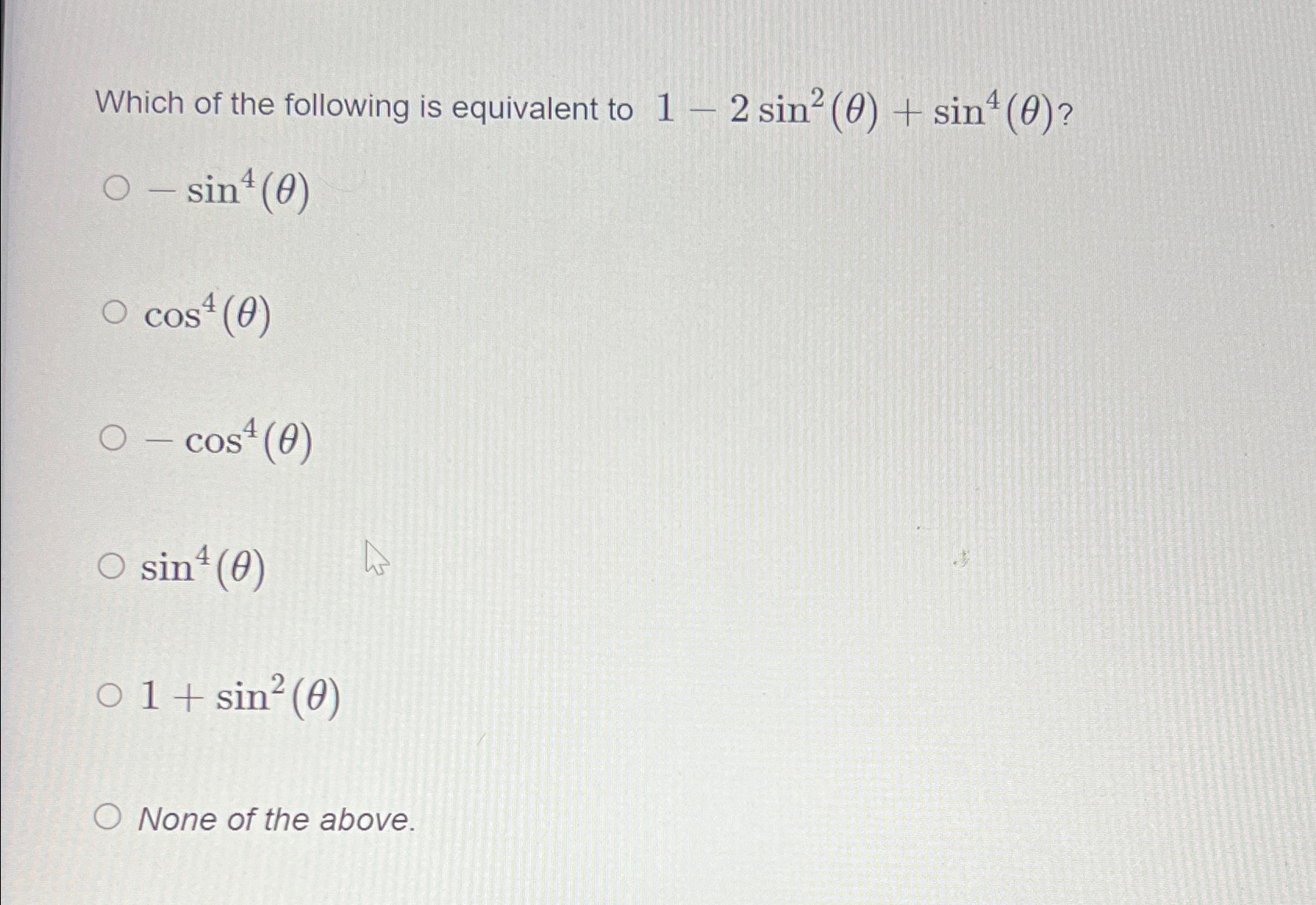 sin square theta 2 cos theta 1 4 0