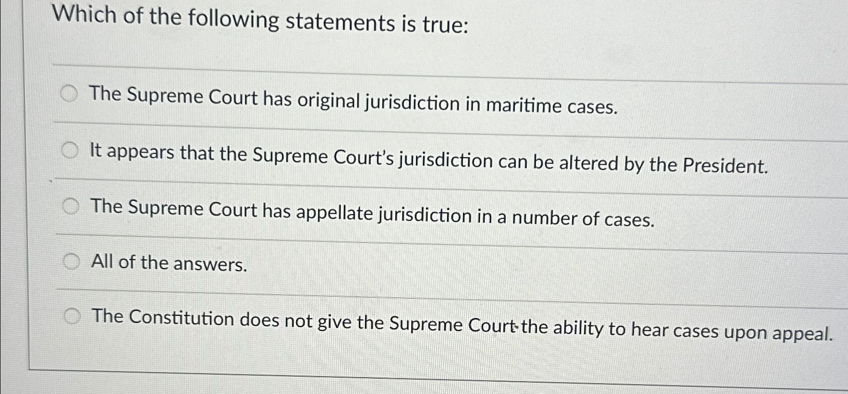 Court of outlet original jurisdiction