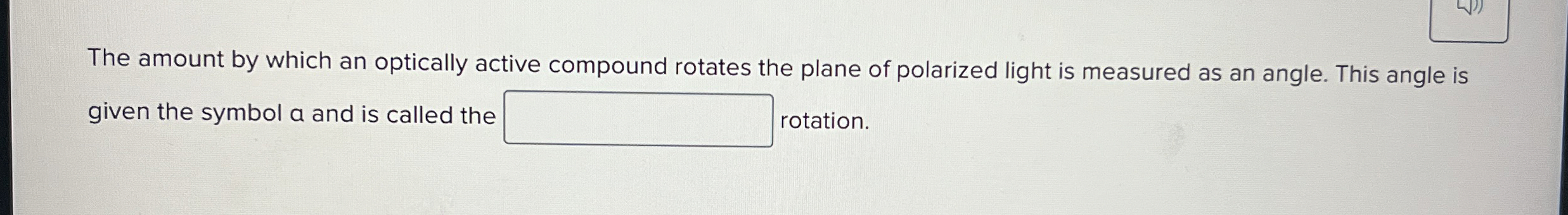 Solved The amount by which an optically active compound | Chegg.com