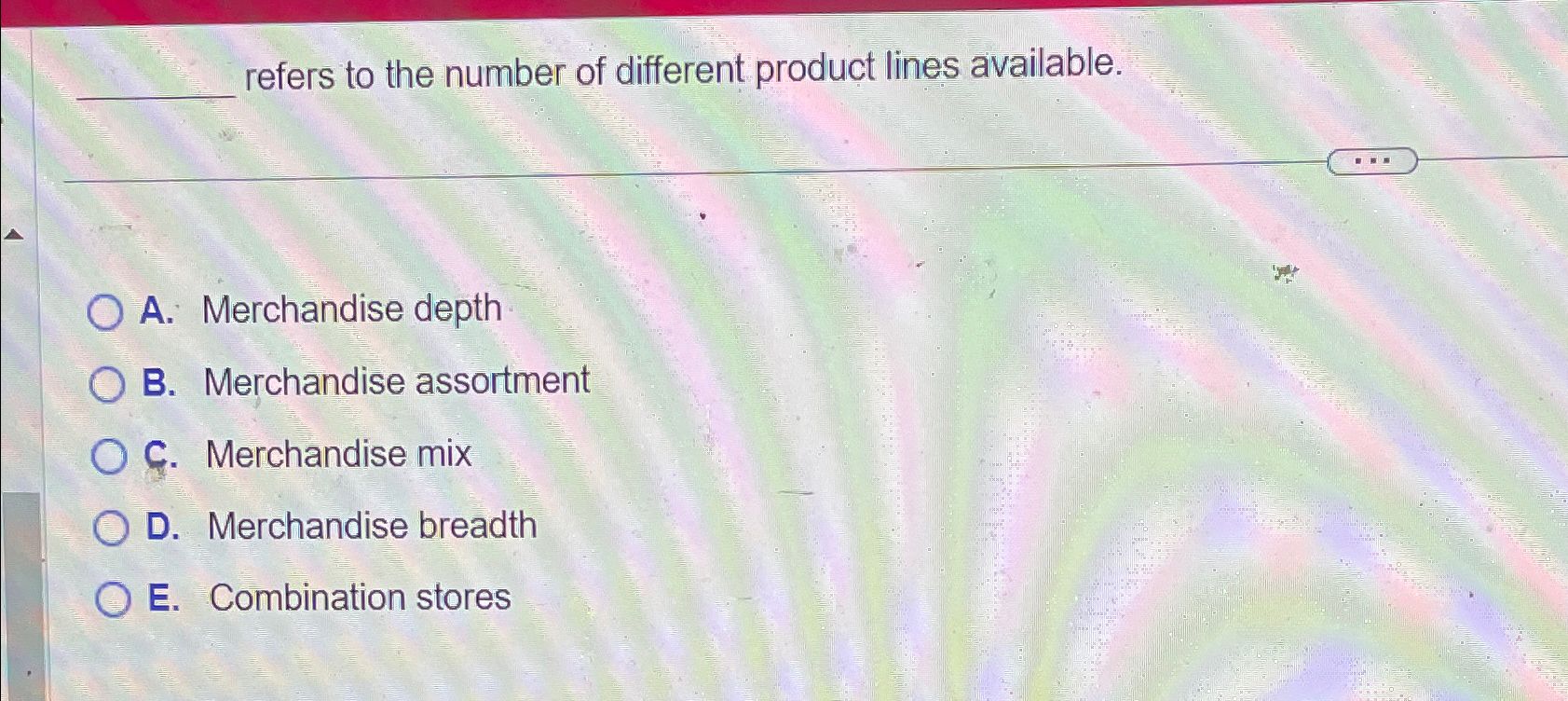 Solved ﻿refers to the number of different product lines | Chegg.com