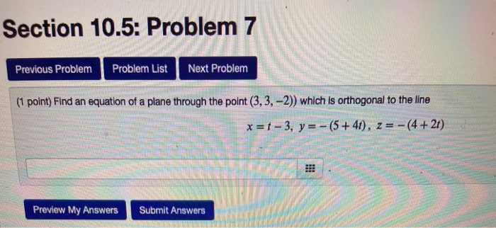 Solved Section 10.5: Problem 7 Previous Problem Problem List | Chegg.com