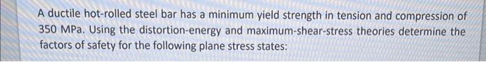 Solved Problem 5-2 Repeat Problem 5-1 with the following | Chegg.com