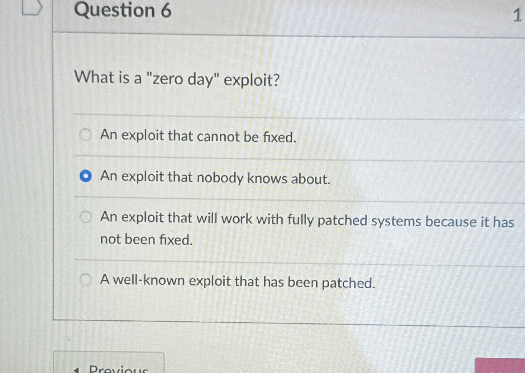 Solved Question 6What is a 