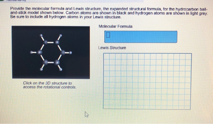 Solved Provide the molecular formula and Lewis structure, | Chegg.com