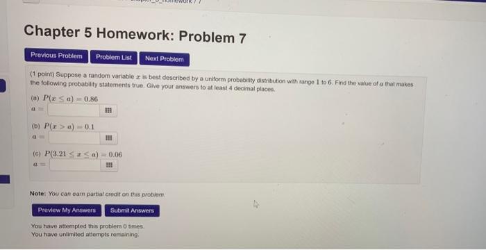 Solved Chapter 5 Homework: Problem 9 Previous Problem | Chegg.com