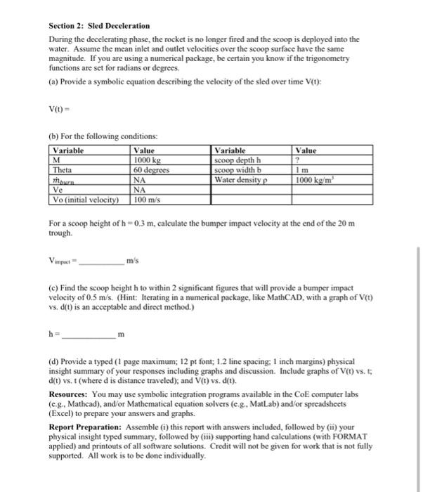 Solved You are designing a rocket sled test of the rocket