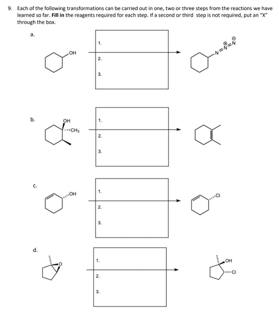 Solved 9. Each of the following transformations can be | Chegg.com