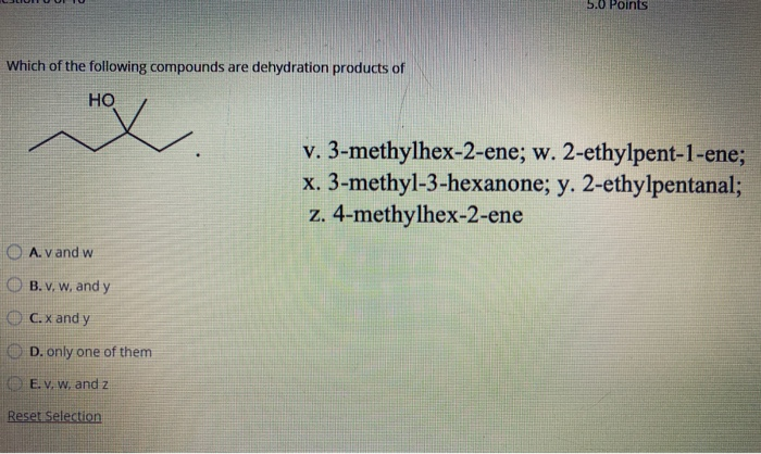 Solved 5 0 Points Which Of The Following Compounds Are De Chegg Com