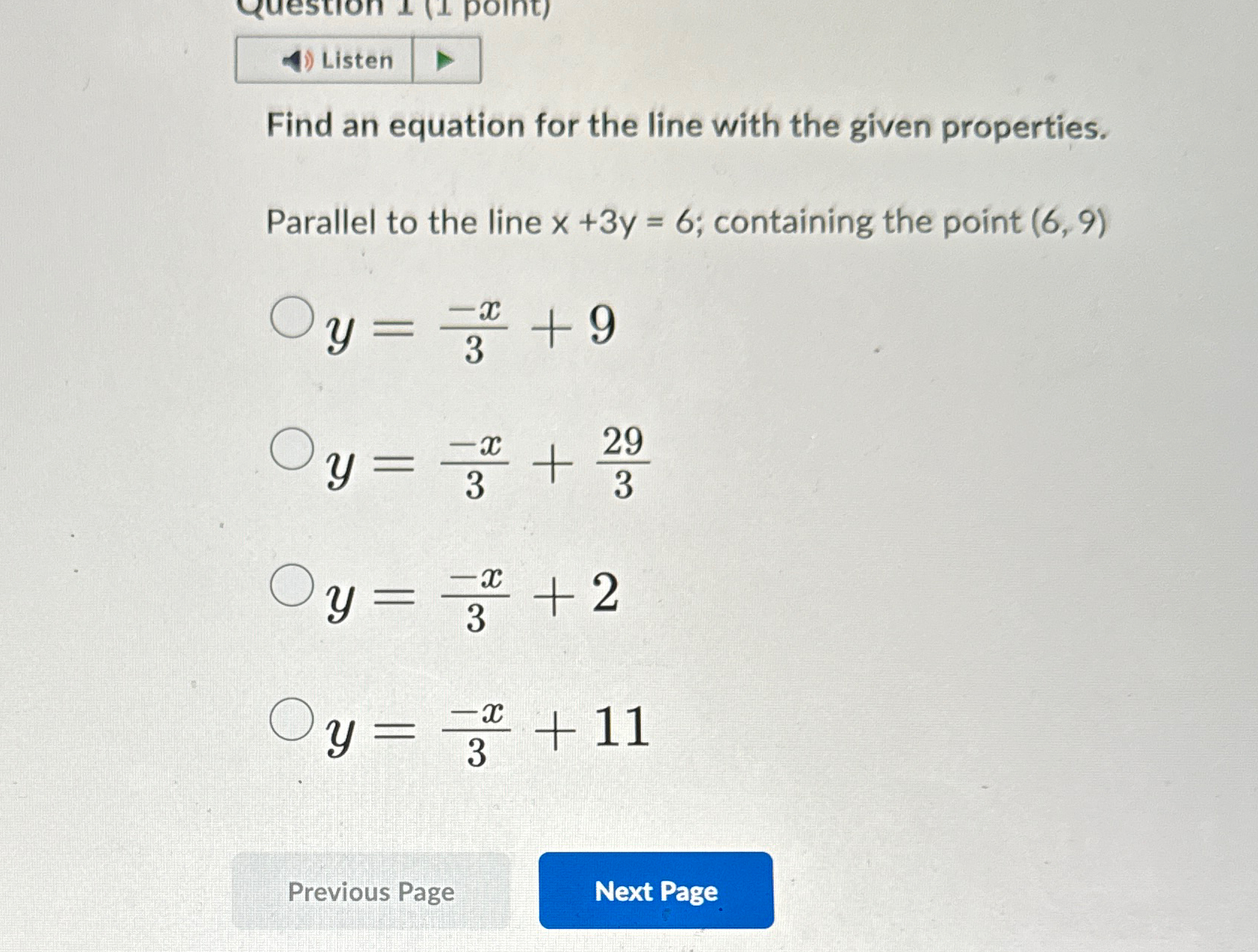 Solved Find an equation for the line with the given | Chegg.com