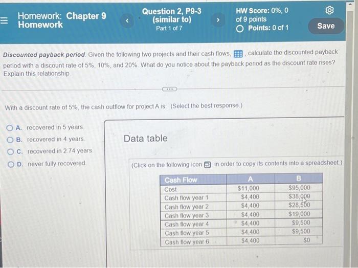 Solved Homework: Chapter 9 Homework Question 2, P9-3 | Chegg.com