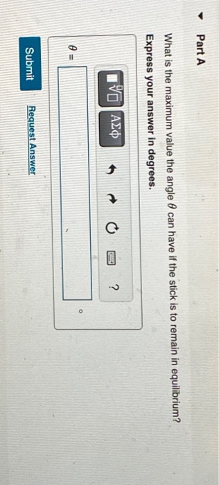 Solved One end of a uniform meter stick is placed against a | Chegg.com