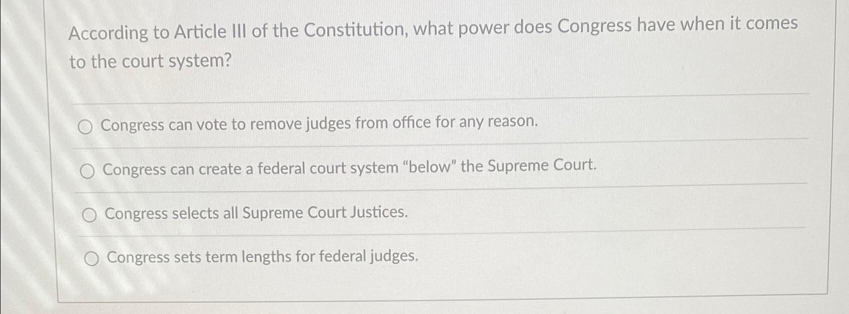 3 article four of the constitution gives congress the power to