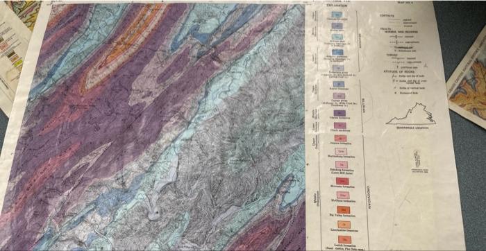 Solved 5 Sketch A Geologic Cross Section Corresponding To Chegg
