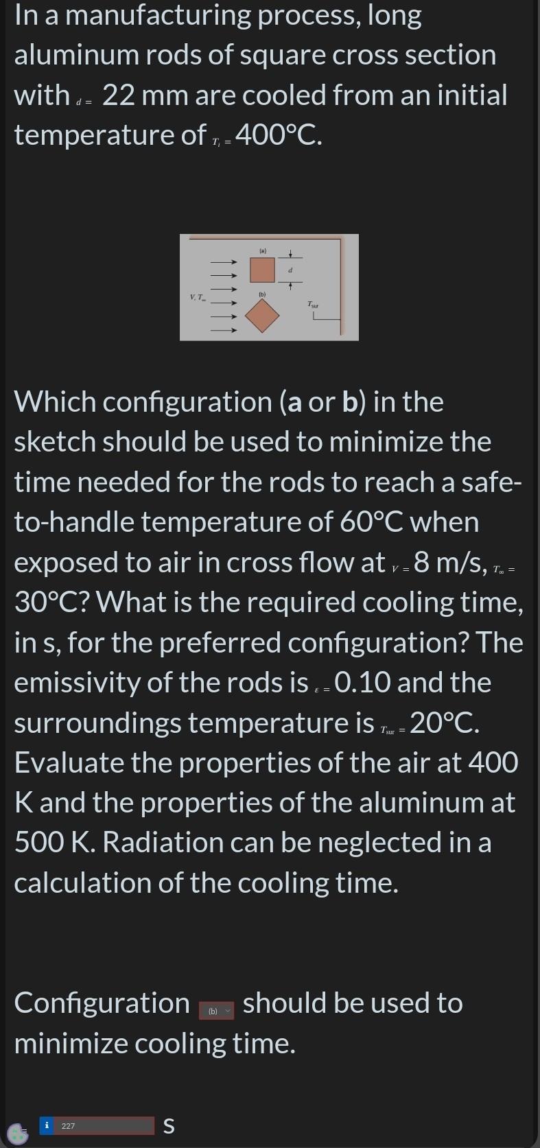 Solved In a manufacturing process, long aluminum rods of