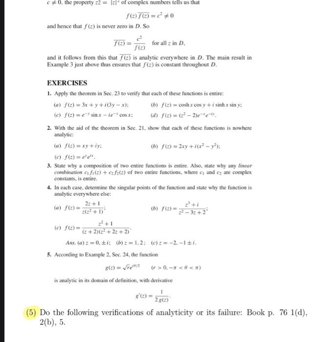 Solved this is a complex analysis questions from the complex | Chegg.com