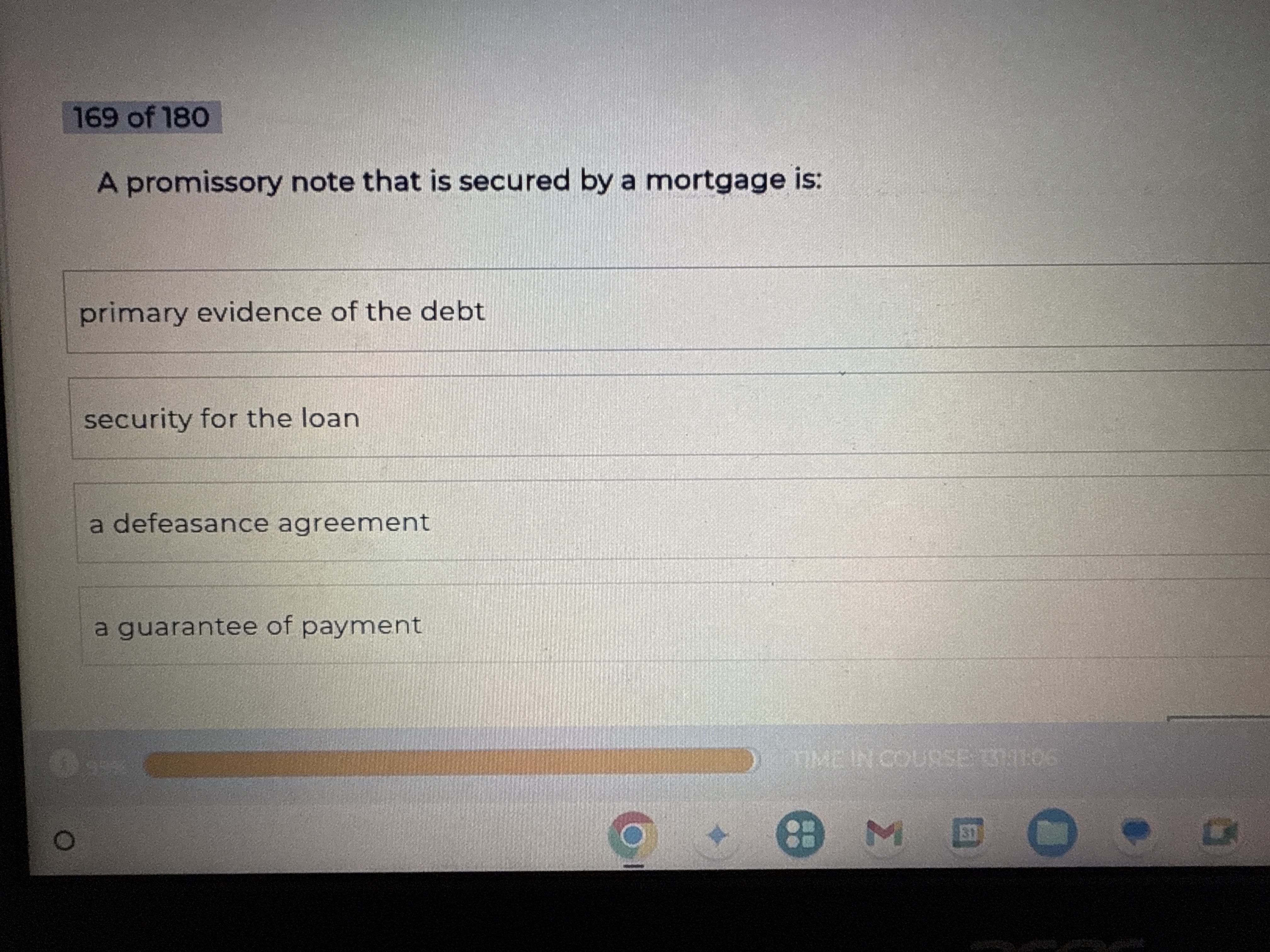 Defeasance Clause Solved 169 of 180A promissory note that is secured by a | Chegg.com