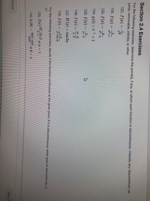 Solved Section 2.4 Exercises For the following exercises, | Chegg.com