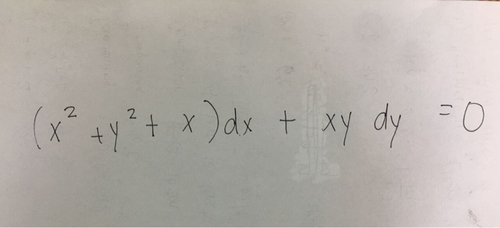 Solved X Y X Dx Xy Dy 0 Chegg Com