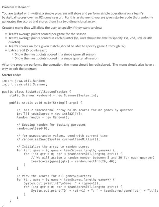 Solved Problem statement: You are tasked with writing a | Chegg.com