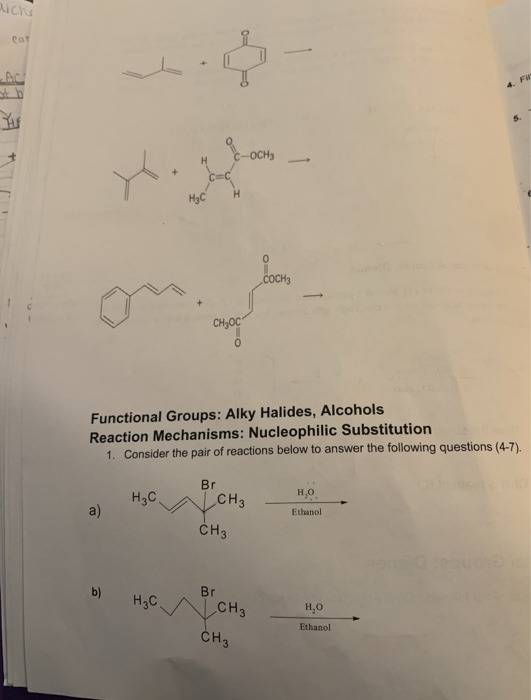 Solved auch HECH COCH3 om CH3OC Functional Groups: Alky | Chegg.com