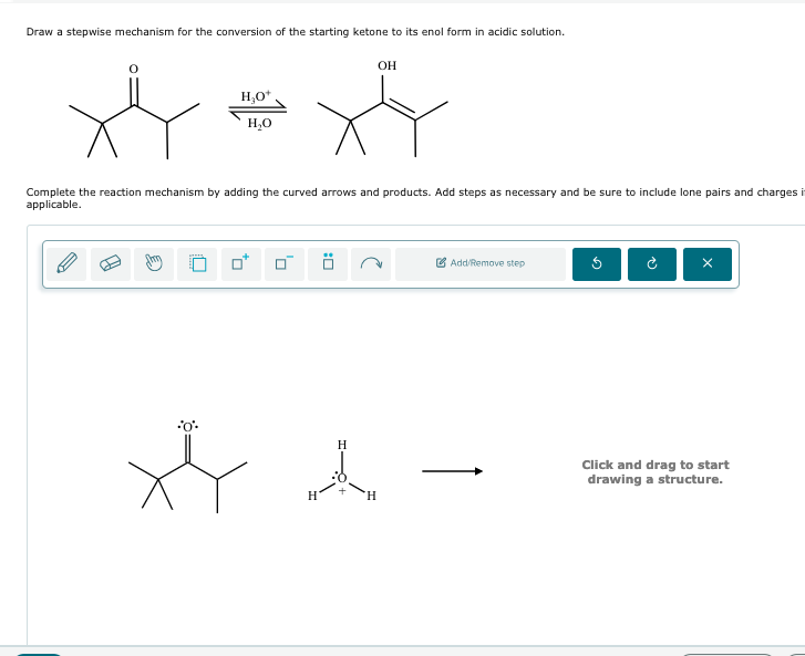 Solved Draw a stepwise mechanism for the conversion of the | Chegg.com