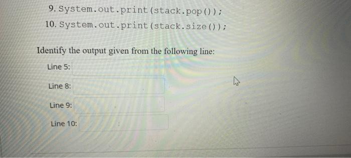 Solved 8 QUESTION 5 4 points Consider the following code | Chegg.com