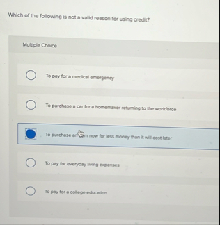 Solved Which of the following is not a valid reason for | Chegg.com