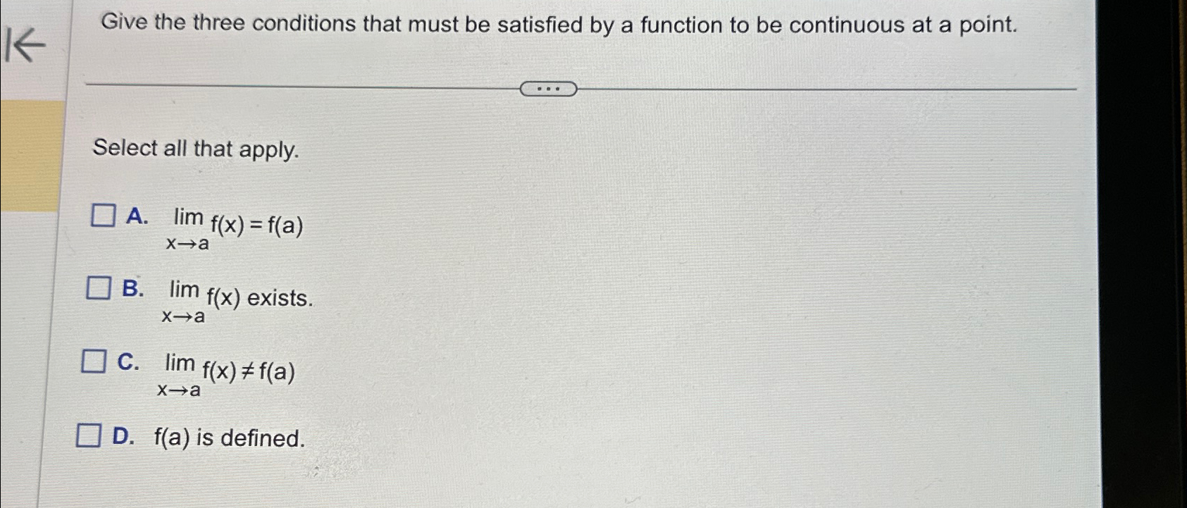 Solved Give the three conditions that must be satisfied by a | Chegg.com