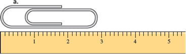 solved measure the length of the paper clip using the ruler cheggcom