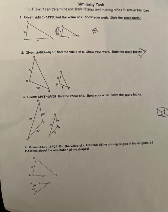 Using the given scale, find the difference in length between