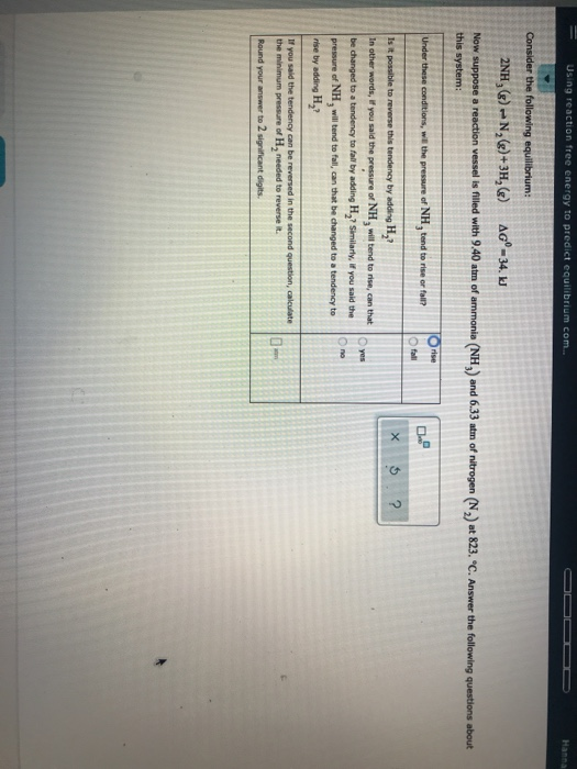 Solved Using reaction free energy to predict equilibrium Chegg com Solved Using reaction free energy to predict equilibrium Chegg com