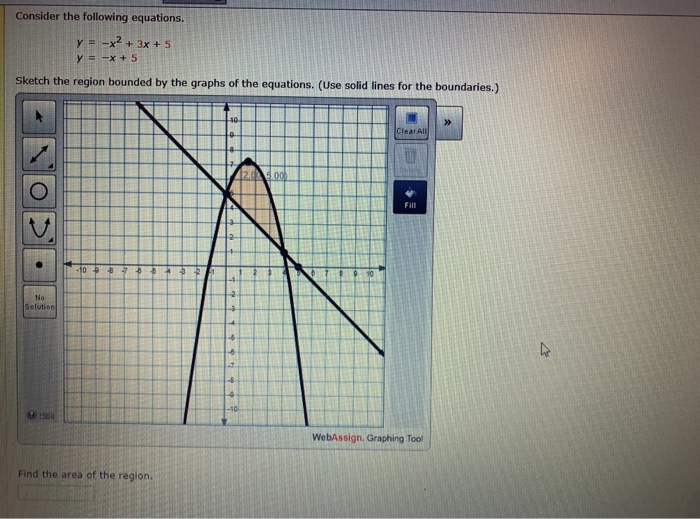 Consider The Following Equations Y X2 3x 5 Y Chegg Com