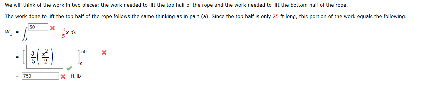 We will think of the work in two pieces: the work | Chegg.com