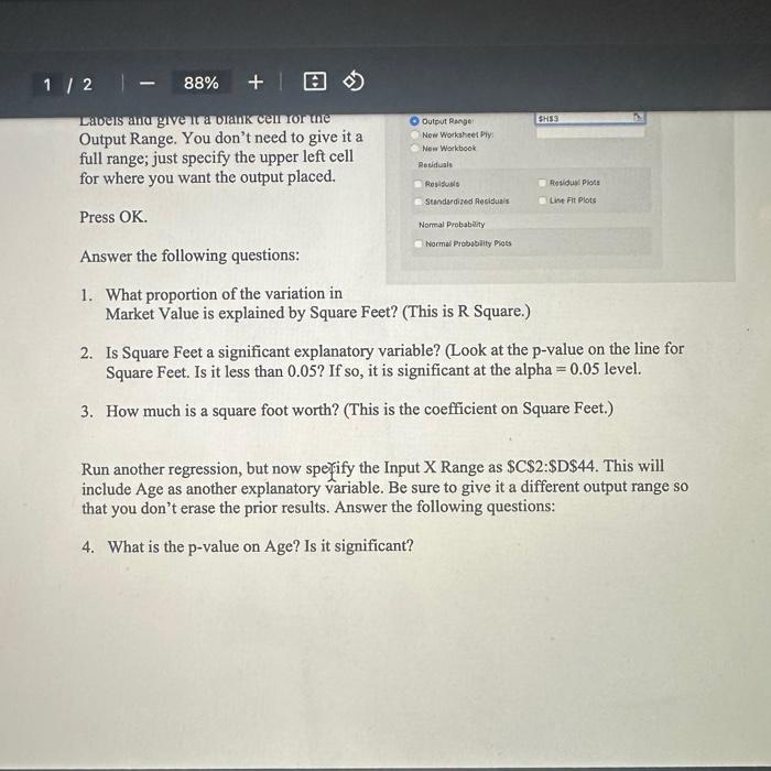 Solved SNA3w KoUTPUT1. What proportion of the variation in | Chegg.com