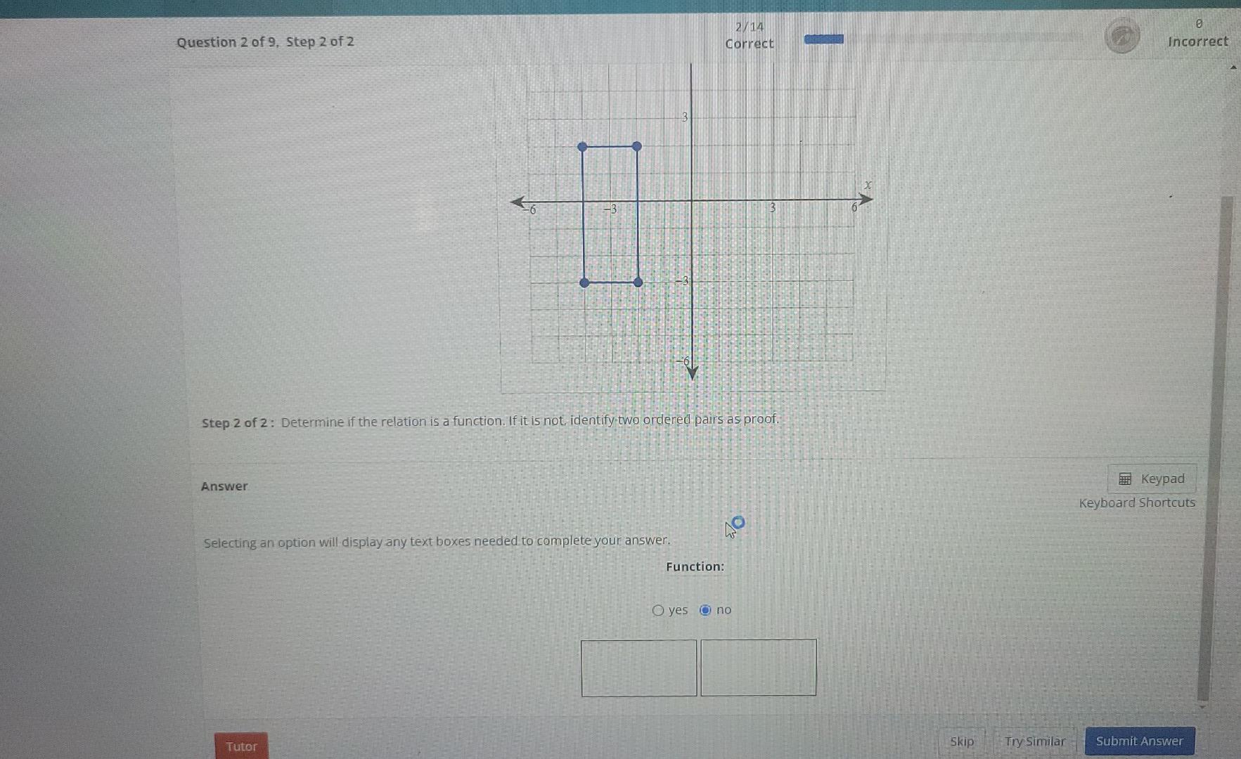 Solved . Question 2 of 9, Step 2 of 2 2/14 Correct Incorrect | Chegg.com