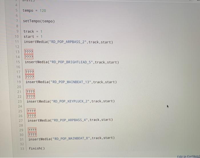 Solved Modifying Variables Replace the question marks in the | Chegg.com