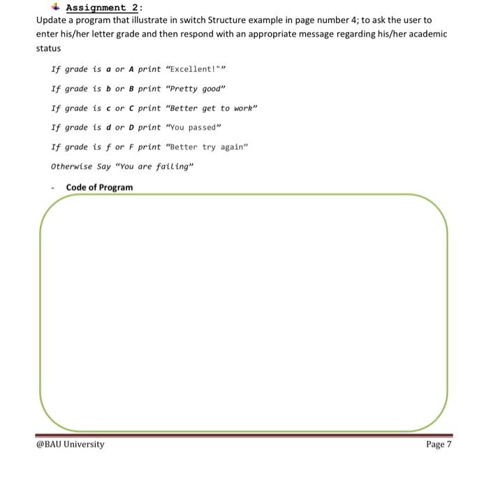 Solved Debugging and Programming Assignments: * Assignment 1 | Chegg.com