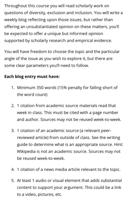 Solved Throughout This Course You Will Read Scholarly Work Chegg Com