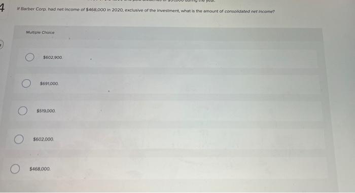 SOLVED ON JANUARY 1 2020 BARBER CORP PAID 1 160 000 TO visual data 6