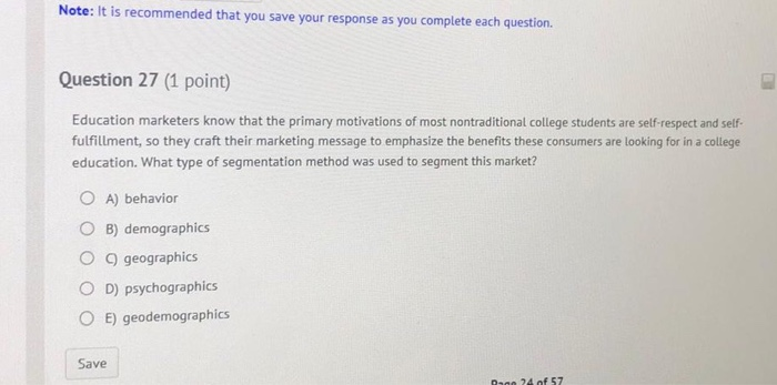 Solved Question 26 (1 point) A perceptual map is a very | Chegg.com