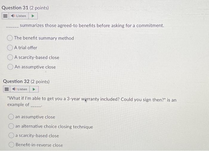 summarizes those agreed-to benefits before asking for | Chegg.com