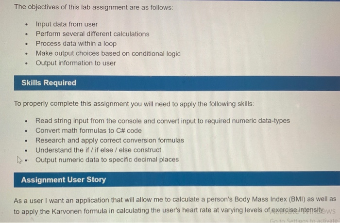 Solved Assignment Requirements In this application we are | Chegg.com