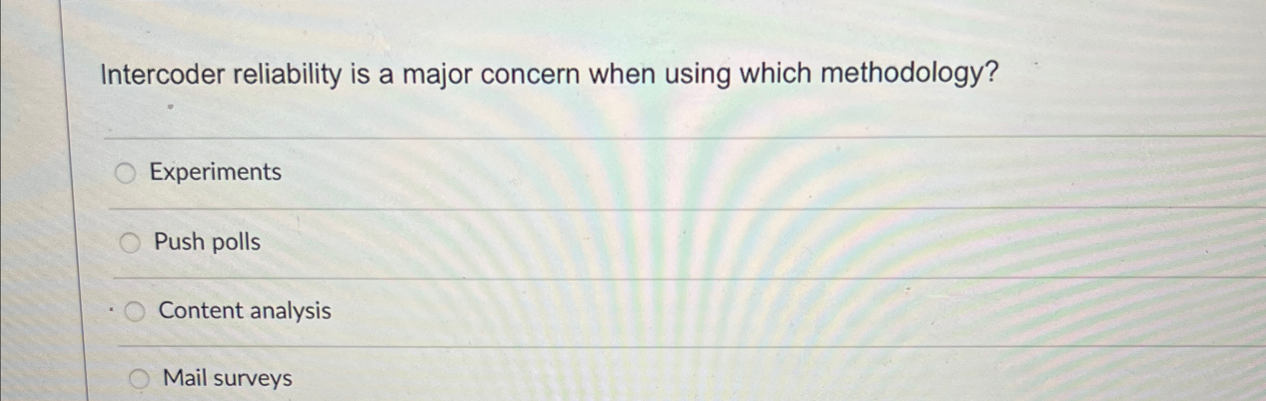 Solved Intercoder reliability is a major concern when using | Chegg.com ...