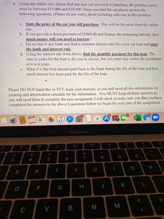 Solved who can type this up for me using excel i already | Chegg.com