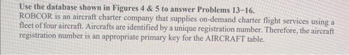 Solved Use the database shown in Figures 4&5 to answer | Chegg.com