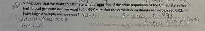 Solved 5. Suppose that we want to estimate what proportion | Chegg.com