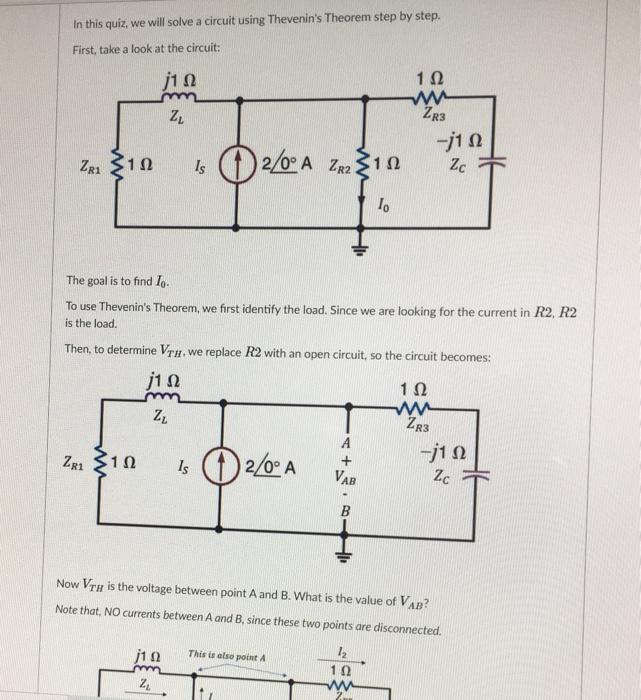 Solved In this quiz, we will solve a circuit using | Chegg.com