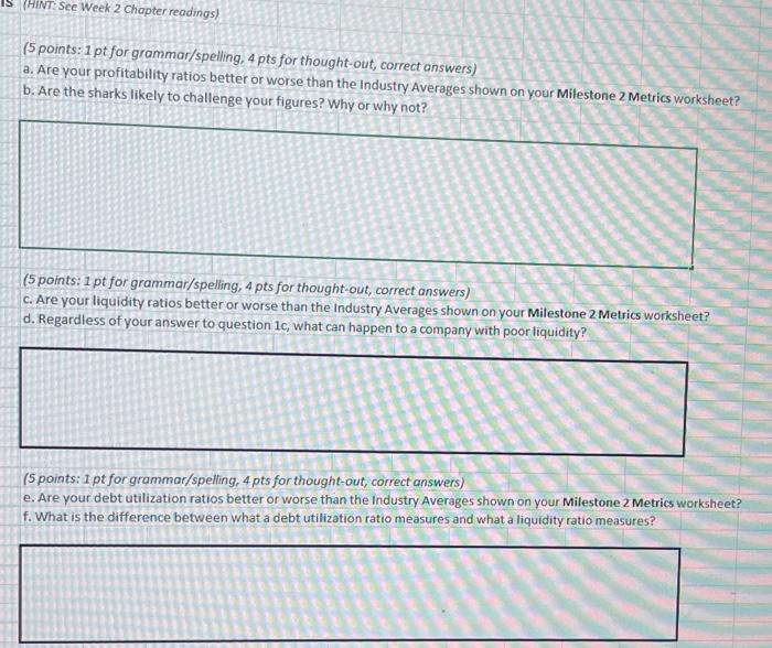 Solved (5 points: 1 pt for grammar/spelling, 4 pts for | Chegg.com