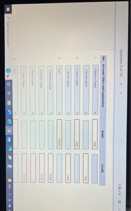Solved Type here to searchi Question 9 of 10 1.86/6 View | Chegg.com