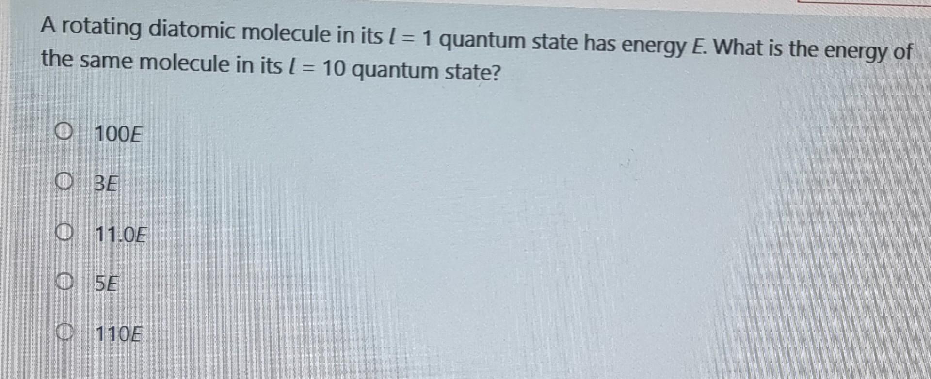 Solved A Rotating Diatomic Molecule In Its / = 1 Quantum | Chegg.com